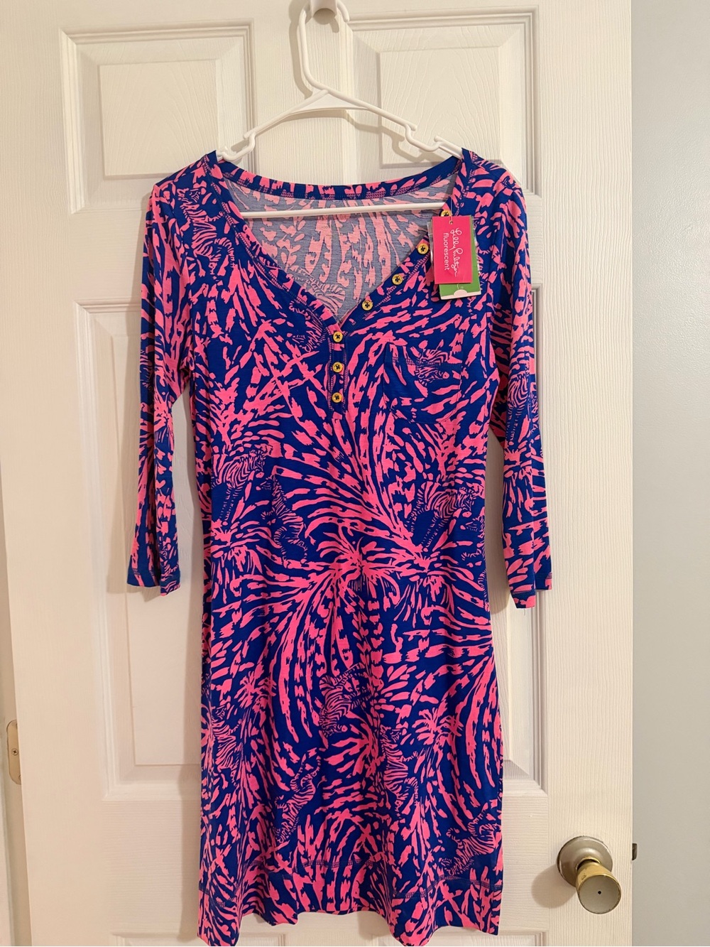 Lilly Pulitzer Pink and Blue Printed Dress